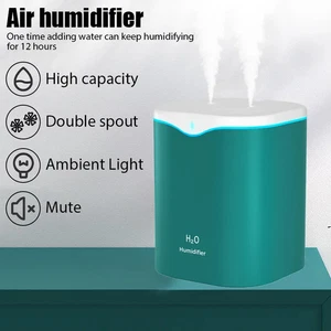 2000ML Air Humidifier Double Spray Port Essential Oil Aromatherapy Humificador - Picture 1 of 10
