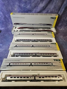 Lot Of 4 RARE! New In Box! Trix HO 22371, 23466, 23467, 23468 Thalys PBKA Trains - Picture 1 of 12