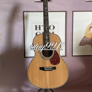 Neu 00045 Natural Austic Gitarre E-Gitarre HPL Griffbrett Rückseite weiße Streifen - Bild 1 von 7