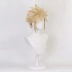 Anime Final Fantasy VII FF7 Cloud Strife Blonde Cosplay Wig - Picture 1 of 4