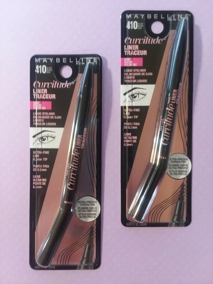 (2) Maybelline New York Curvitude Liquid Eye Liner Tracer 410 Black  - Image 1 of 1