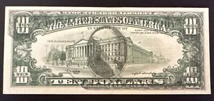 1985 $10 Federal Reserve Error Note Mid-Grade Face to Back - Picture 1 of 2