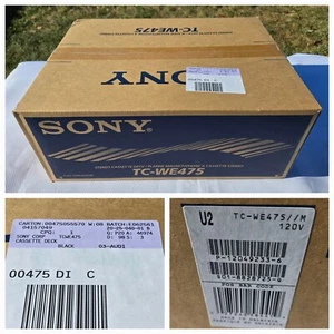 Vintage Sony TC-WE475 Dual Cassette Deck Tape Recorder HiFi Stereo Dolby SEALED - Picture 1 of 12