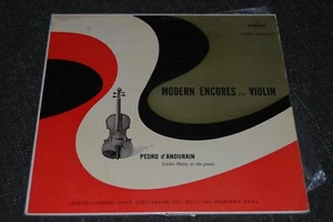 PEDRO d'ANDURIAN Modern Encores For Violin BARTOK ETC Capitol LP - Picture 1 of 2