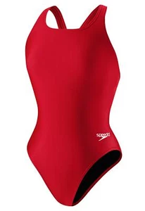 Speedo girls Swimsuit One Piece Prolt Super Pro Solid Youth,Speedo Red,6/22 - Picture 1 of 4