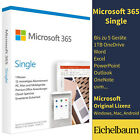 Microsoft Office 365 Single / 1 User 1 Jahr / Bis zu 5 Geräte / Lizenz Deutsch