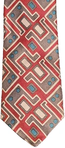 Herrenkrawatte Vintage Marke Caravaggio einzigartig mehrfarbig abstraktes Design Stil - Bild 1 von 4