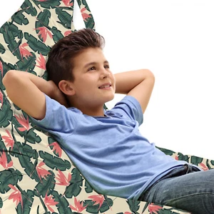 Wendekreis Spielzeugtasche Sitzsack Sommer Banana Leaves Pattern - Bild 1 von 5