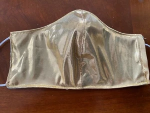 Fabric Face Mask gold lame party - Picture 1 of 1