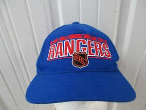 VINTAGE SPORTS SPECIALTIES NEW YORK RANGERS SEWN SNAPBACK HAT CAP PREOWNED 90s