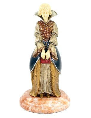 Art Deco Bronzefigur - Jeune femme au livre - signiert Chiparus - Bild 1 von 4