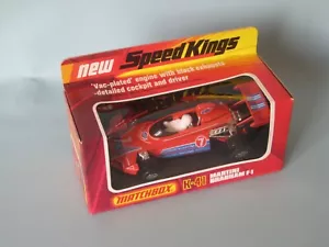 Lesney Matchbox K-41 Brabham Martini F-1 Racing Car Red Boxed 115mm Long England - Picture 1 of 5