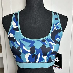 Sujetador deportivo FourLaps Infinity para mujer camuflaje nítido porcelana gimnasio ropa deportiva M - Imagen 1 de 10