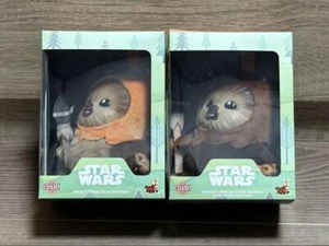 Hot Toys Cosbi Plush Wicket W. Warrick Star Wars Ewok Ltd Color Ver. 2pc Set - Picture 1 of 3