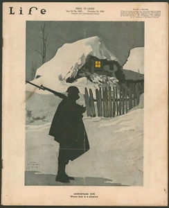 Life Magazine December 26 1918 WWI Soldier Christmas Issue~Charles D. Gibson Art - Picture 1 of 7