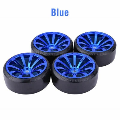 4x Hard Pattern Tyre Drift Tires Wheels 12mm Hex for HPI HSP 1:10 RC Racing Car - Image 1 of 4
