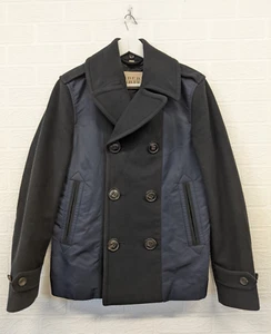 Burberry Brit Coat Size XS Navy Blue Men's Fashion Smart Coat Jacket - Picture 1 of 10