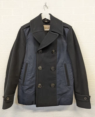 Burberry Brit Coat Size XS Navy Blue Men's Fashion Smart Coat Jacket - Image 1 of 4