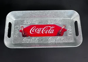 Coca Cola tin tray Houston harvest 12" x 6" Collectible Serving Dish Handles - Picture 1 of 5