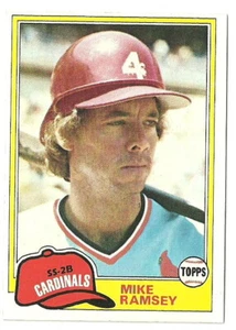 MIKE RAMSEY ST. LOUIS CARDINALS #366 - TOPPS NM-MT 1981 - Picture 1 of 2