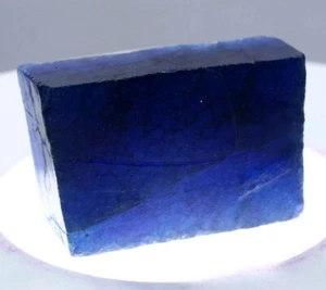 340.60 Ct Natural Sapphire Huge Rough Earth Mined Certified Blue Loose Gemstone - Picture 1 of 9