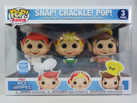 Ad Icons Funko Pop - Snap! Crackle! Pop! 3 Pack - Rick Krispies Cover