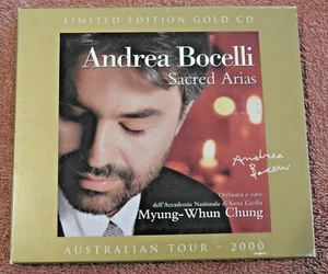 Andrea Bocelli Myung-Whun Chung Sacred Arias Ltd ED Gold Disc - Picture 1 of 3