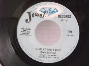 Carter Brothers,Jewel 766,"So Glad She's Mine"US,7" 45,1965 Northern Soul, MINT - Picture 1 of 4