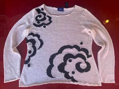 Suéter para mujer JH Collectibles blanco y negro formas grandes Foto 1 de 4