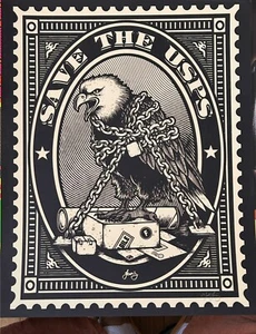Save the US Post Office firmado por Matt Leunig - Imagen 1 de 1