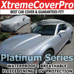 2015 2016 2017 2018 2019 CHEVY CAMARO WATERPROOF CAR COVER W/MIRRORPOCKET GREY - Picture 1 of 11