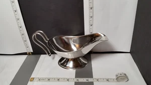 Stainless Steel Gravy Boat w/Wire Handle - Used Excellent Condition - Picture 1 of 7