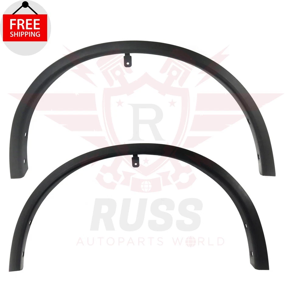 New Front Fender Flares Black Plastic Left & Right Fits 2014-2020 Nissan Rogue - Imagem 1 de 4