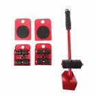 4 Wheeled Mover Roller And 1 Wheel Bar Furniture Transport Lifter Hand Tool Set
