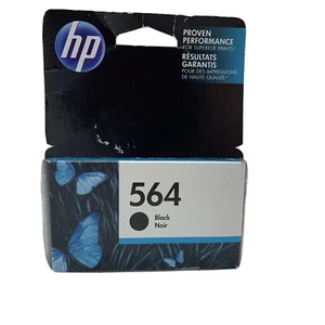 ~NEW~ HP 564 Black Ink Exp.12/17 Printer Ink SEALED Genuine - Picture 1 of 5