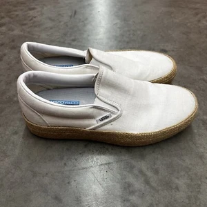 Scarpe espadrillas VANS platform in lino slip on da donna taglia 9 Ultracush - Foto 1 di 5