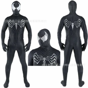 Negro Venom Spider-Man Mono Spiderman Body Cosplay Disfraz Adulto/Niño - Imagen 1 de 12