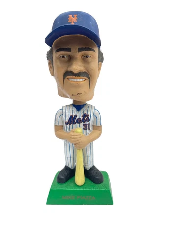 MLB Baseball Mike Piazza 31 NY Mets Bobblehead Collectible Card Also 2001 MLB Cover