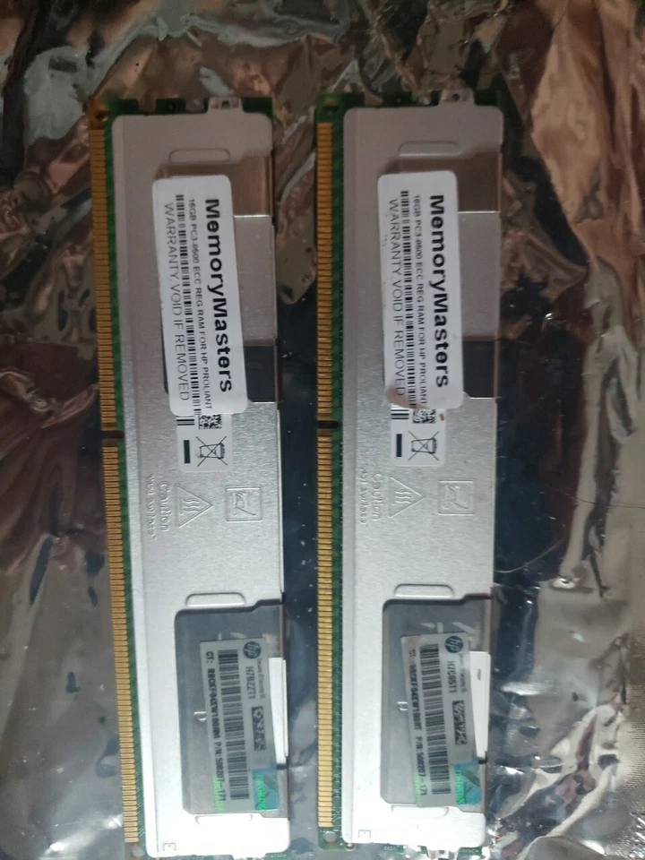 HP 500207-171 32GB (2X16GB) 1066MHZ PC3-8500 CL7 DIMM - 593915-B21 - Image 1 of 1