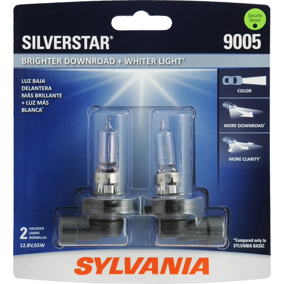 SYLVANIA - 9005 SilverStar - High Performance Halogen Headlight Bulb (2 Lamps) P - Image 1 of 1