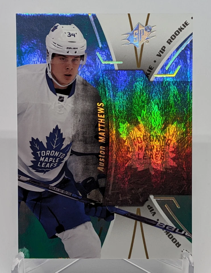 2016-17 Upper Deck SPx VIP Achievements Rookie Auston Matthews #VIP-AM RC RARE - Image 1 of 2