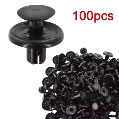 100pcs 7mm Fender Liner Clips Retainer Fastener For Toyota Celica Pontiac Vibe - Image 1 of 4
