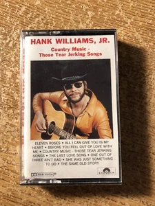 HANK WILLIAMS, JR. -Country Music - "Those Tear Jerking Songs" (Cassette, 1989) - Picture 1 of 5