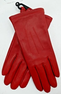 Marks & Spencers Damen Handschuhe Burnt Orange Leder Größe M - Bild 1 von 8