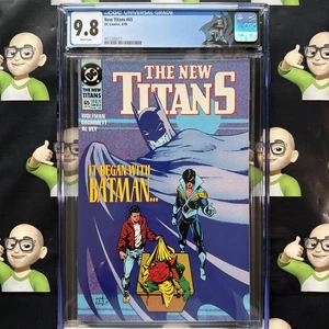 The New Titans 65~CGC 9.8~🏷️CUSTOM BATMAN LABEL🏷️~🔥HIGHEST GRADE🔥TOP POP🔥 - Picture 1 of 10