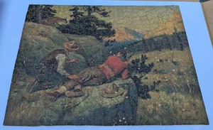Rare Vintage Phillip R Goodwin The Competition Large Wood Jigsaw Picture Puzzle - Picture 1 of 9
