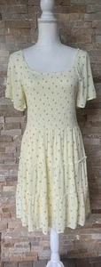 Art Class girls yellow dress with cherries, flutter short sleeves size 14/16 XL - Picture 1 of 7