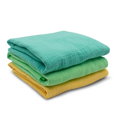 3x Double Gauze Musselin Set je 0,5m x 1,35m Stoff 100% Baumwollstoff Set 34 - Bild 1 von 4