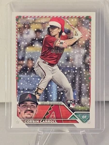 Tarjeta de vacaciones Corbin Carroll 2023 Topps H113 Santa Hat variación radiocontrol - Imagen 1 de 2