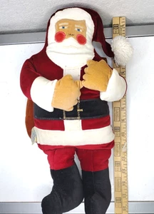 1978 Christmas Santa Favorite Things Stuffed Doll 100% Cotton 16" Colombia Made - Picture 1 of 8